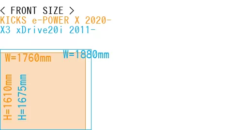 #KICKS e-POWER X 2020- + X3 xDrive20i 2011-